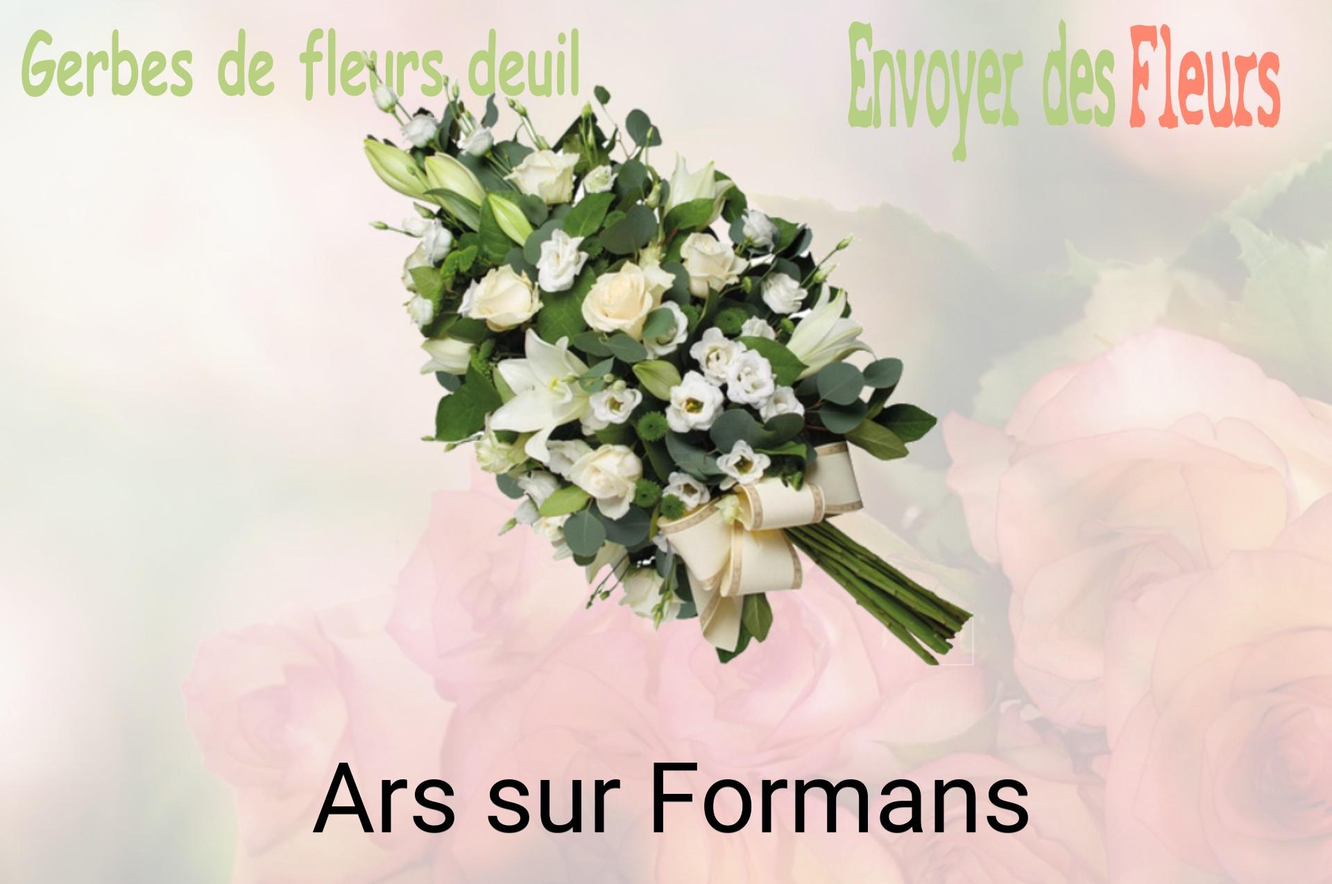 Gerbe de fleurs de deuil livrée à Ars-sur-Formans